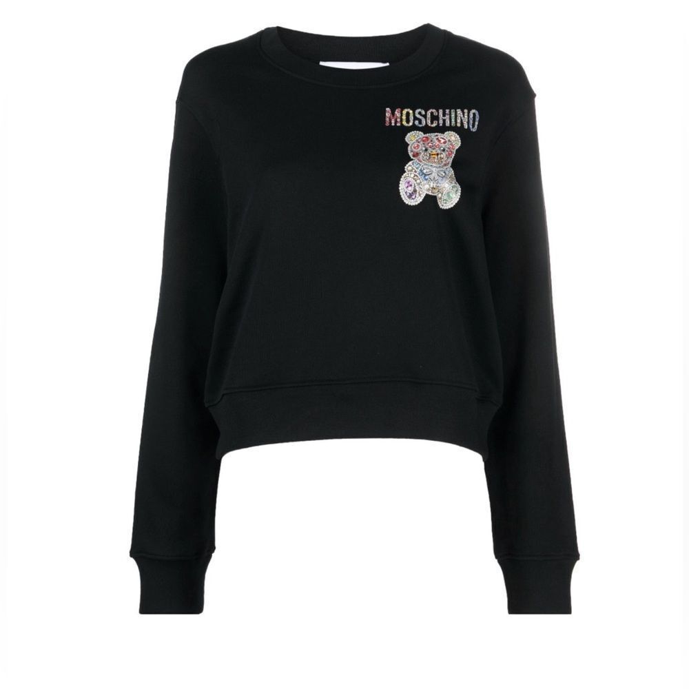 Moschino Couture Black Sweatshirt With Logo
Print(Size Small/42)
